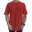 Camiseta Masculina HD Especial Listras VERMELHO-H0310- -1-